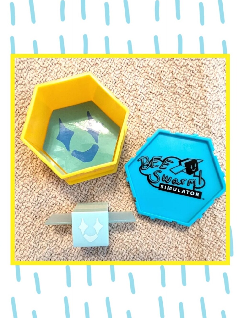 Roblox Bee Simulator RARE LEGENDARY DIAMOND BEE, Honeycomb Box And Sticker